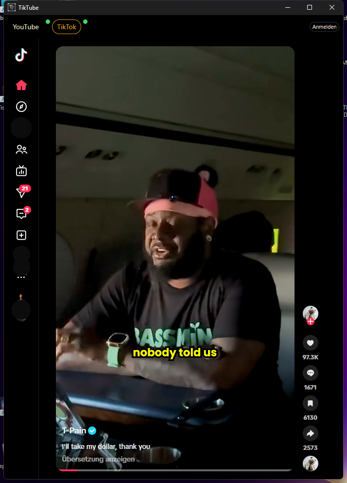 TikTube auf TikTok